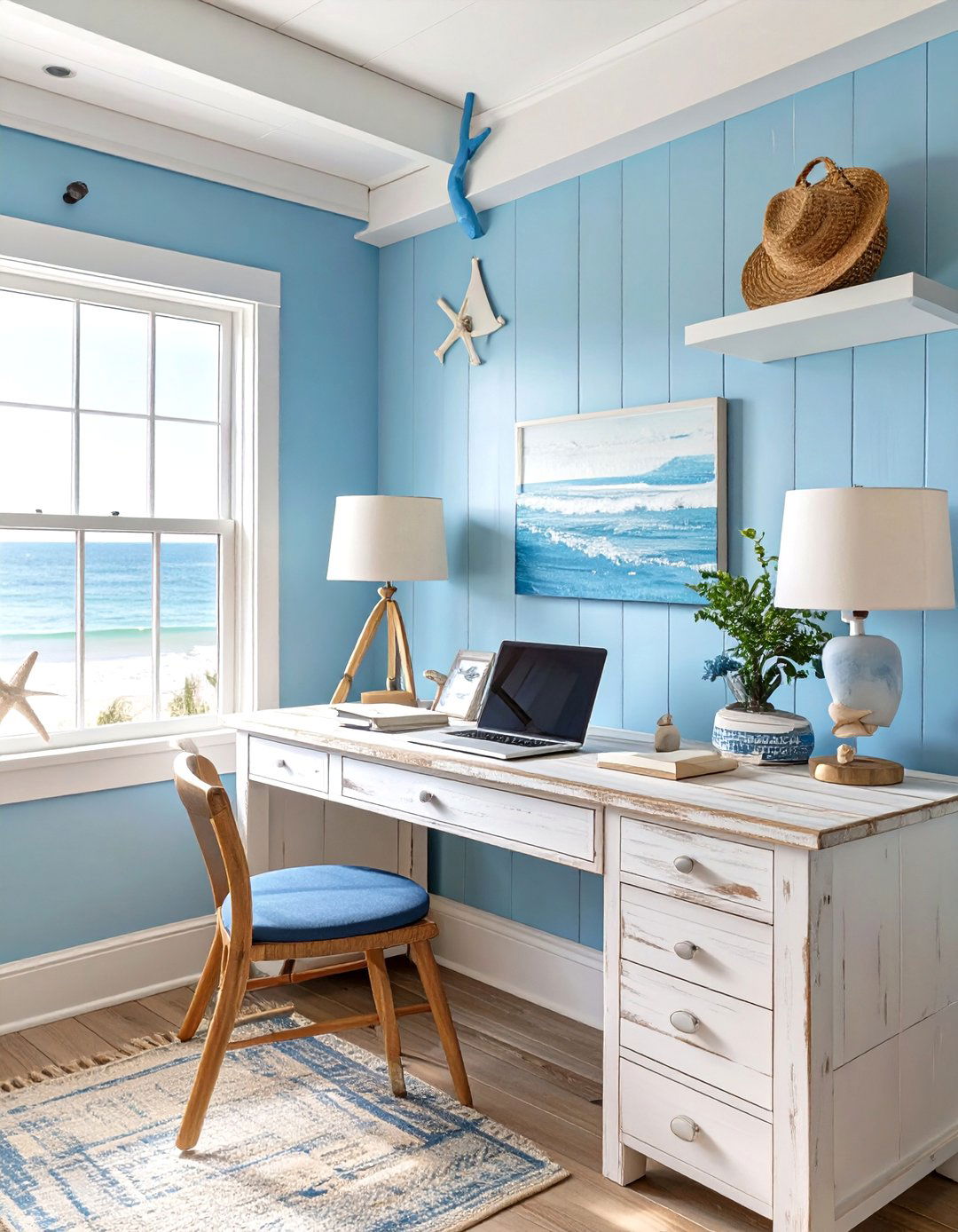 Coastal Themed Home Office - 30 best free home design software ideas
