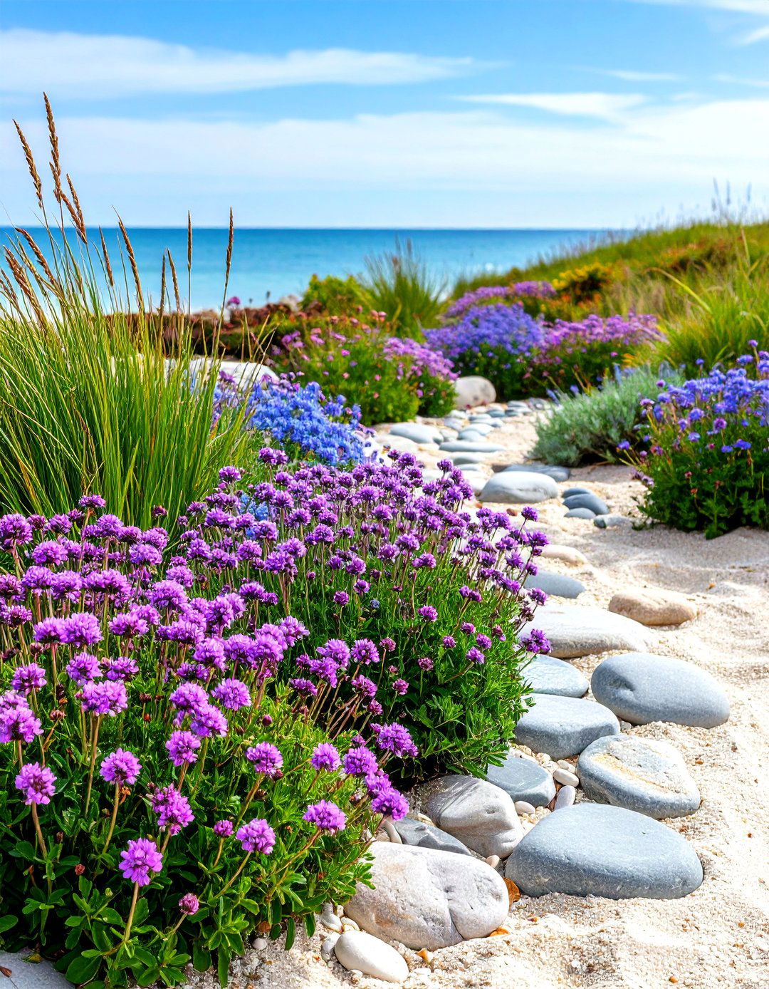 Coastal Vibe Flower Bed Garden - 30 flower bed garden ideas