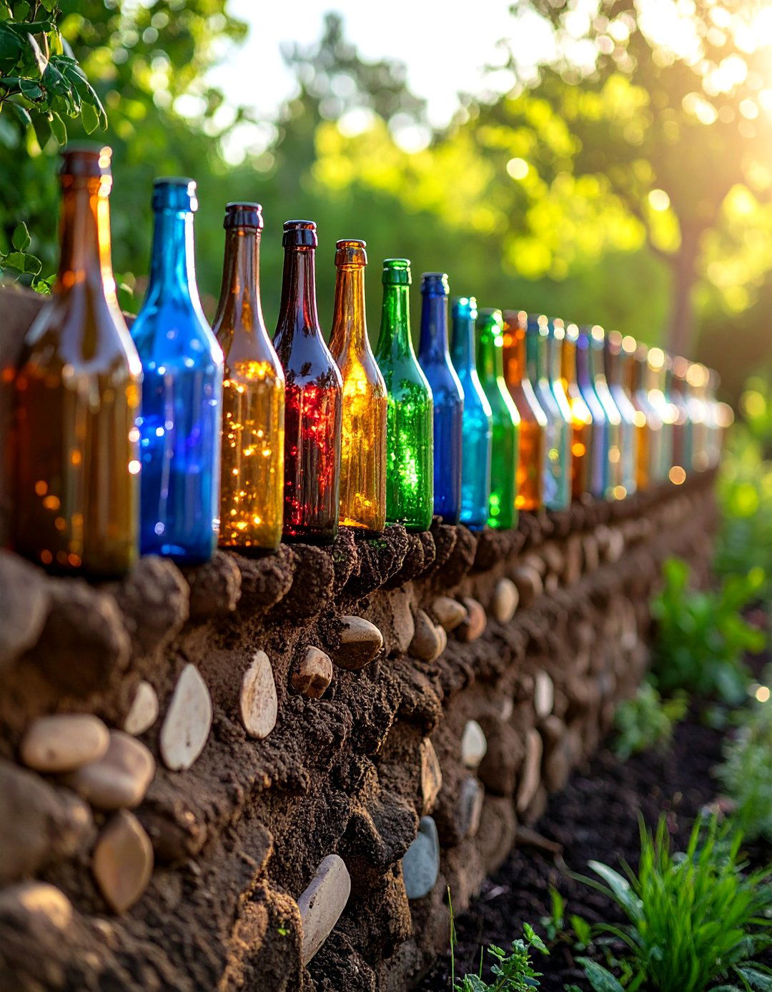 Cob Wall Garden Fencing - 30 garden fencing ideas