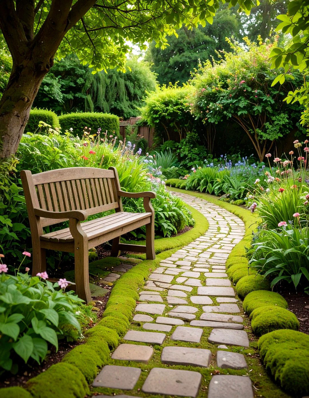 Cobblestone Garden Path - 30 garden path ideas