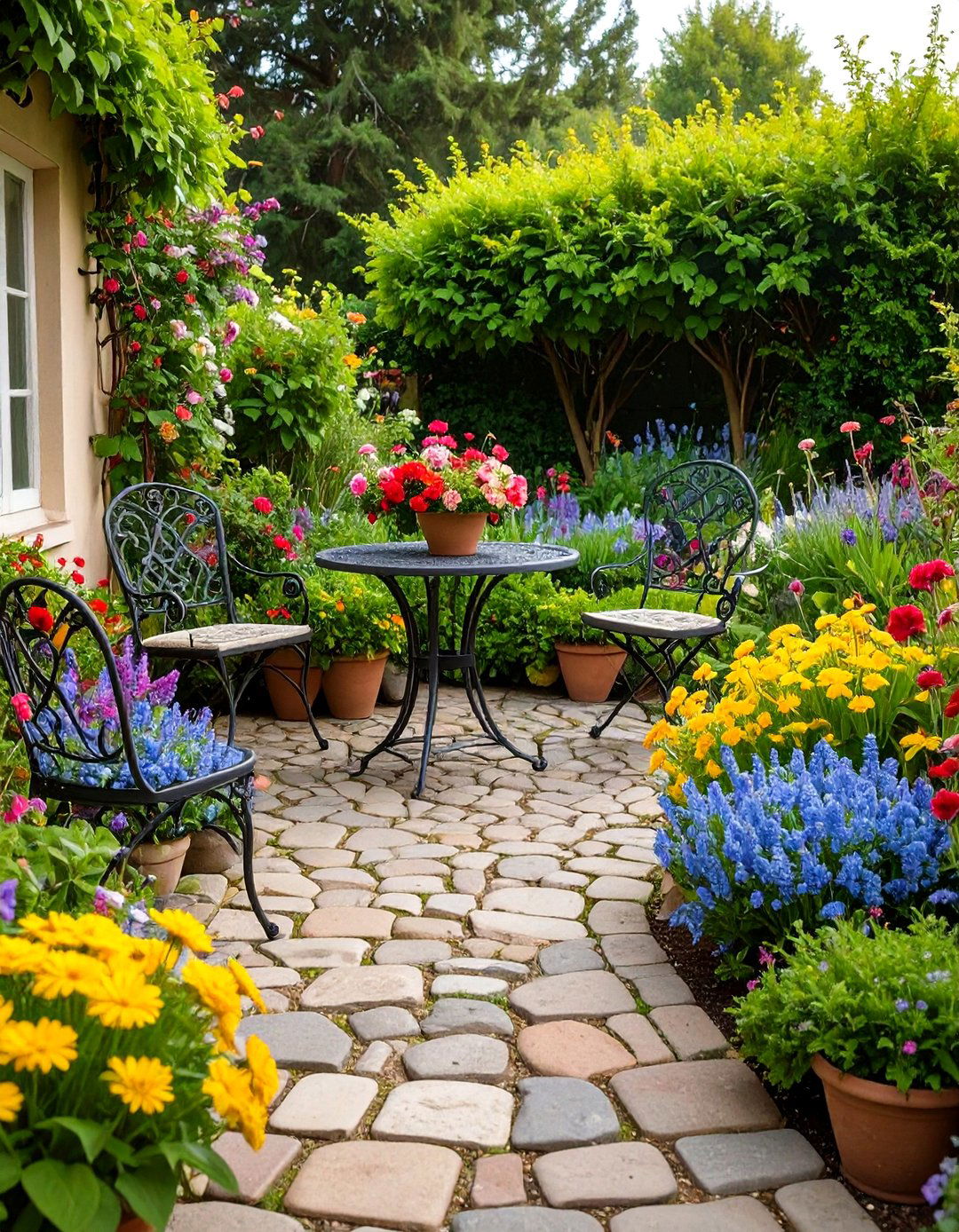Cobblestone Outside Patio - 30 outside patio ideas