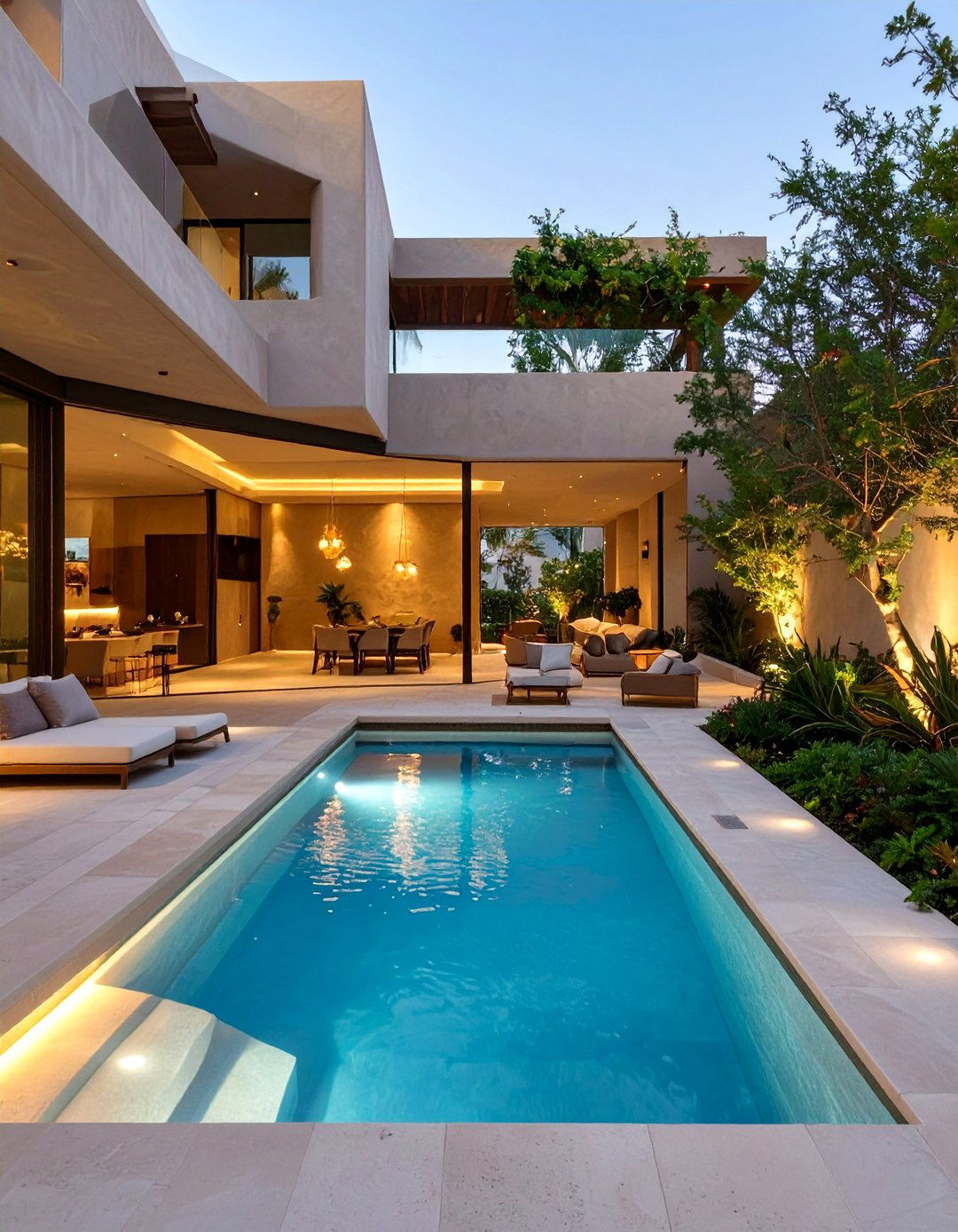 Cocktail Pool Courtyard Landscaping - 30 ai pool landscaping ideas