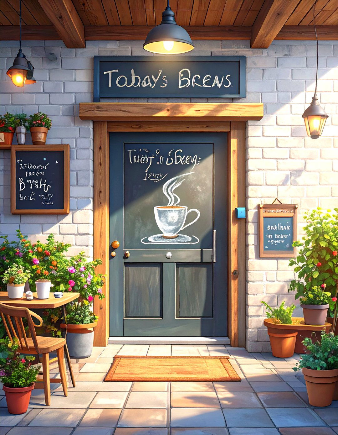 Coffee Shop Vibe Door - 30 office door decoration ideas