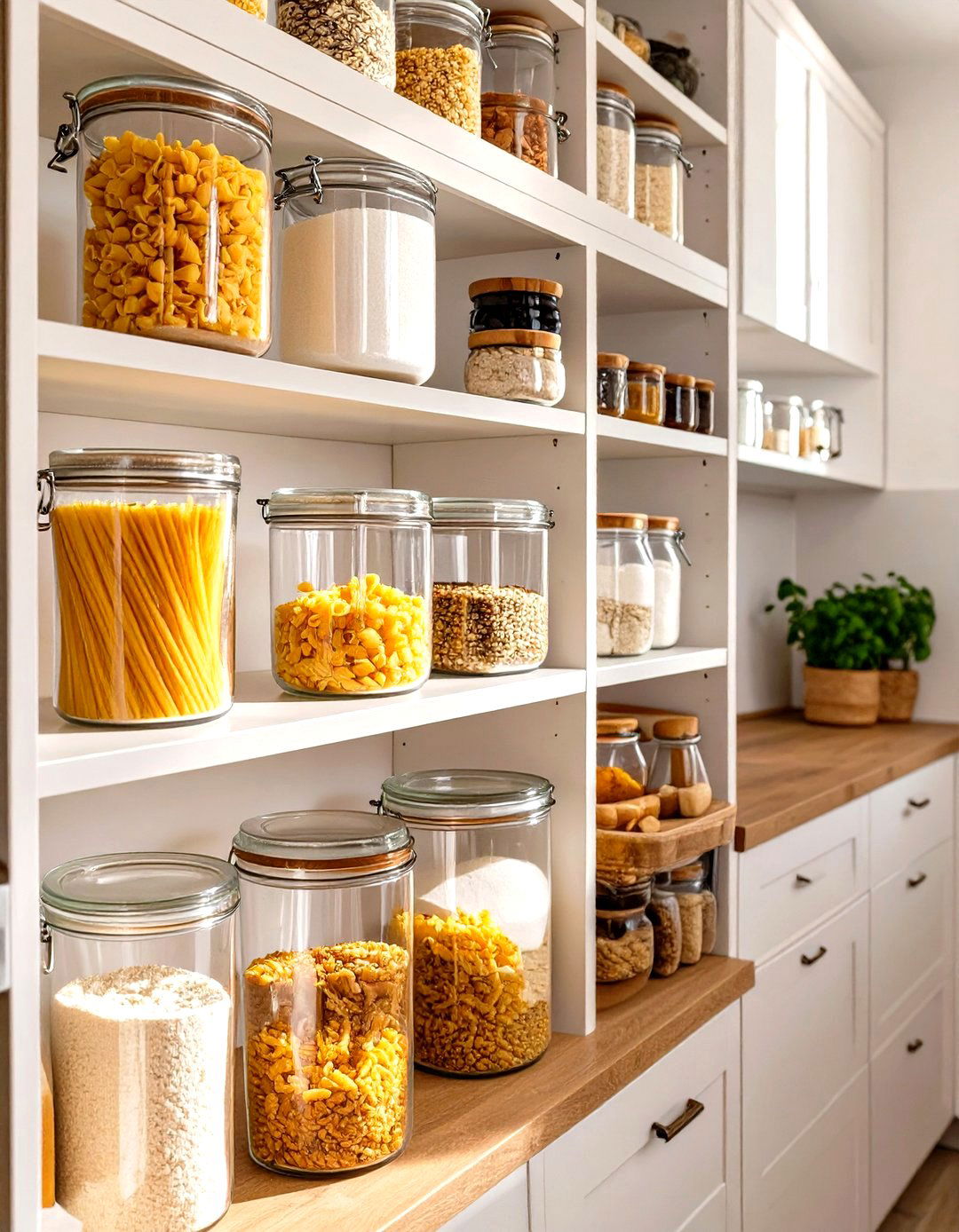 Cohesive Storage Containers - 30 small galley kitchen ideas on a budget