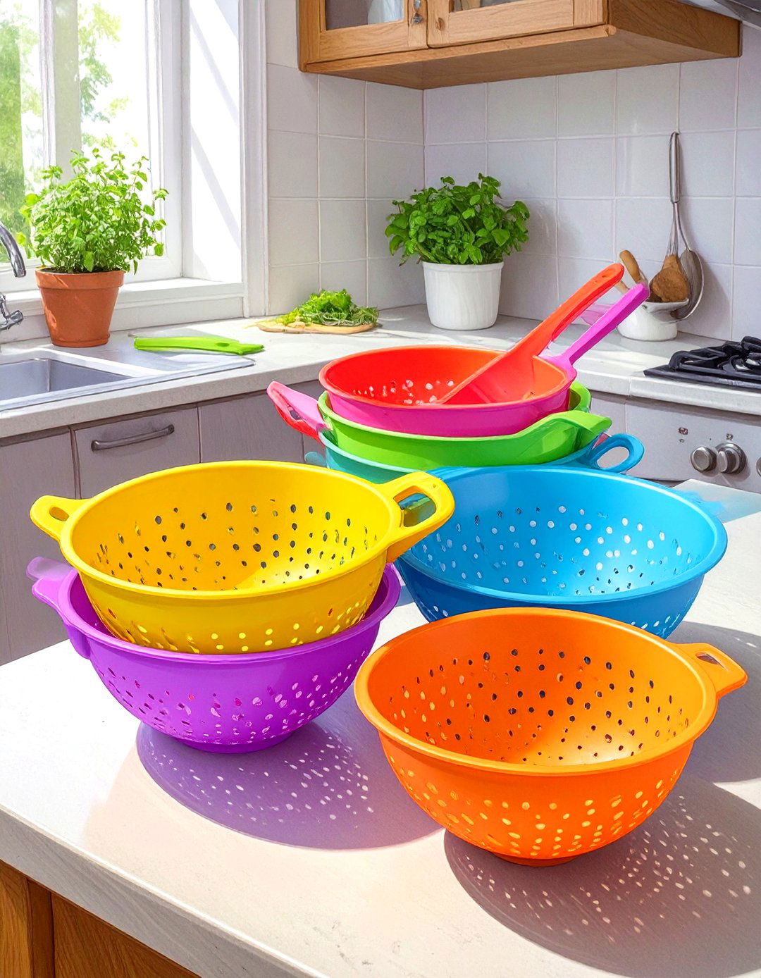 Collapsible Kitchenware for Easy Storage - 30 small kitchen organization ideas