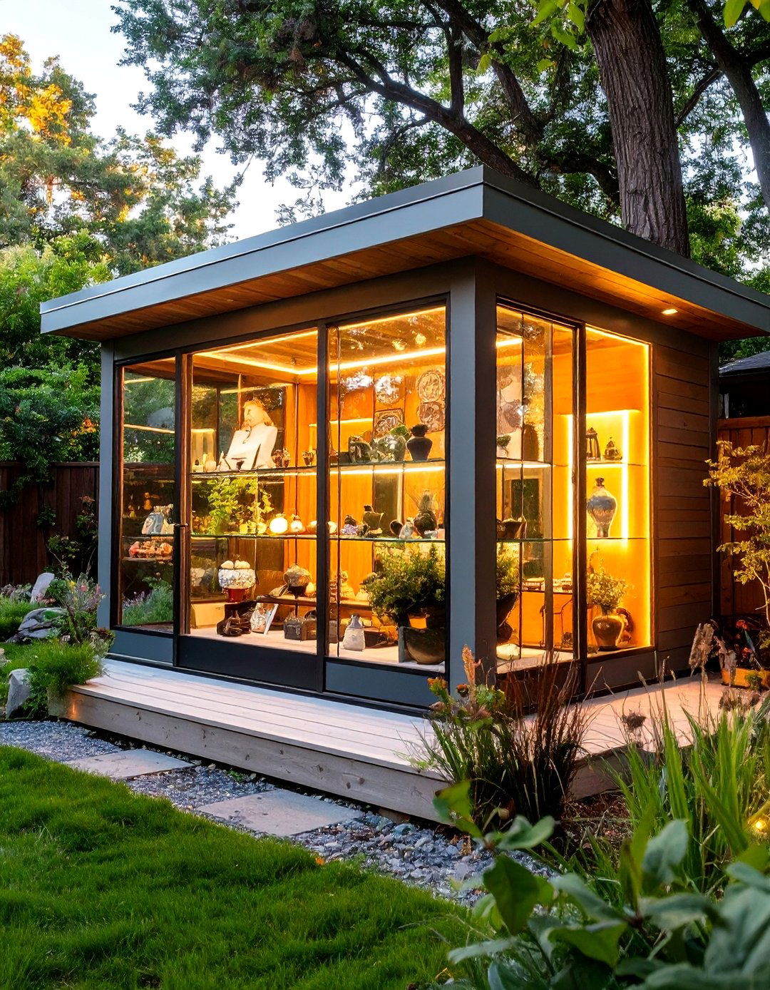 Collectors Display Shed - 30 backyard shed ideas
