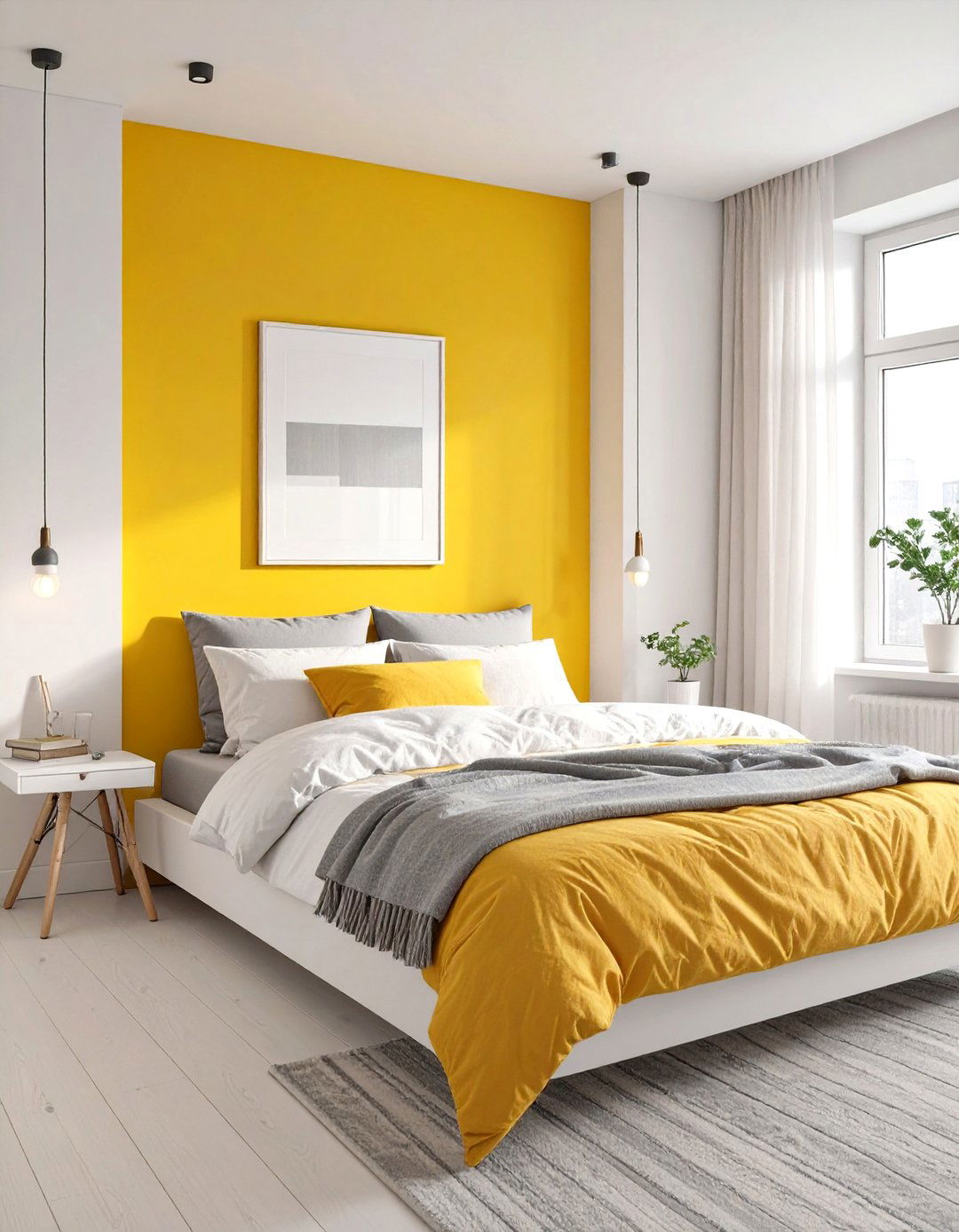 Color Block Bedroom - 30 apartment bedroom ideas