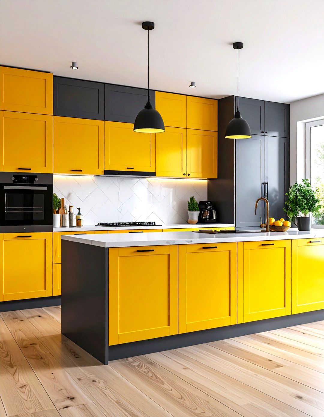 Color Block Kitchen Cabinets - 30 ideas for kitchen cabinets