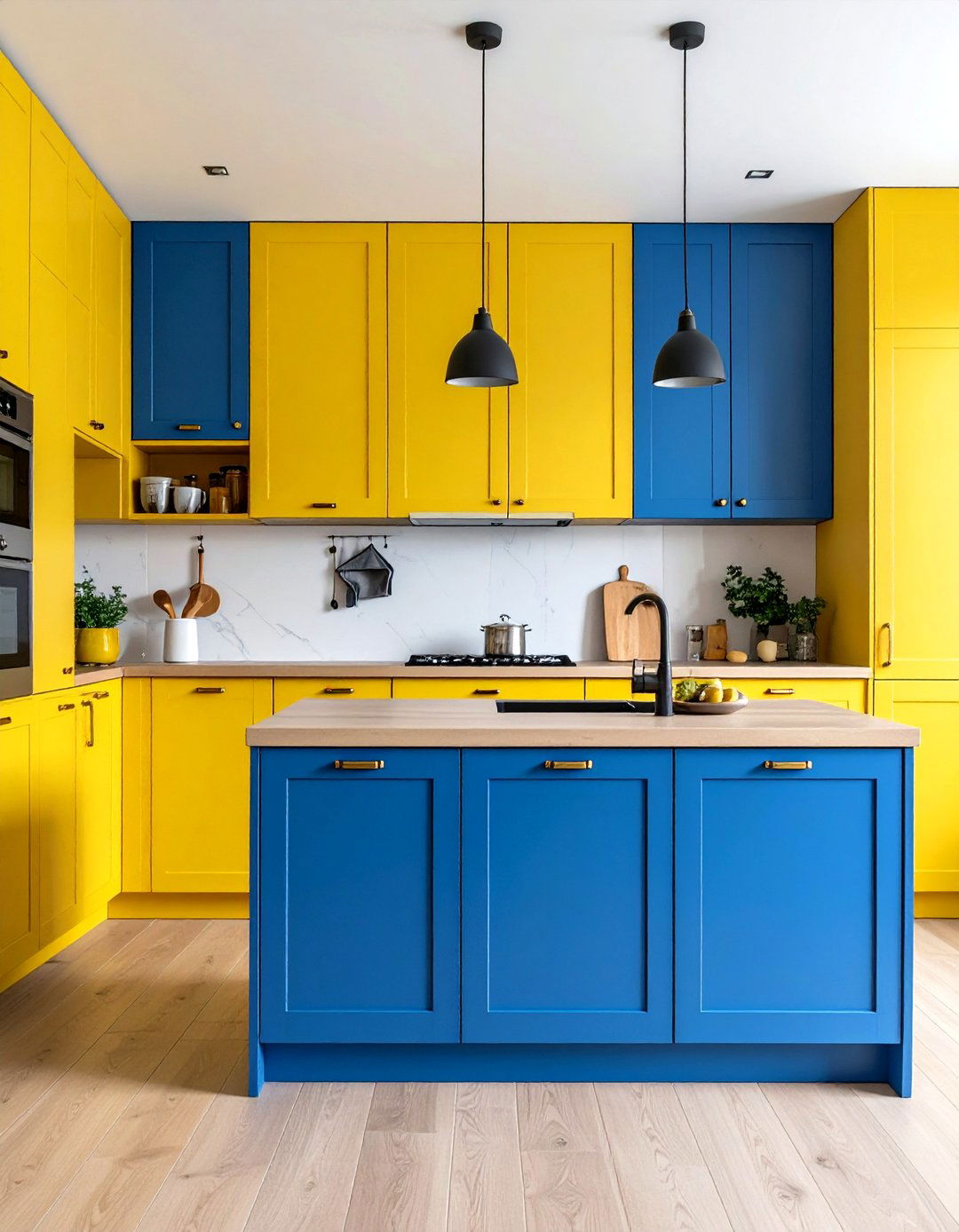 Color Block Kitchen Cupboards - 30 kitchen cupboards ideas