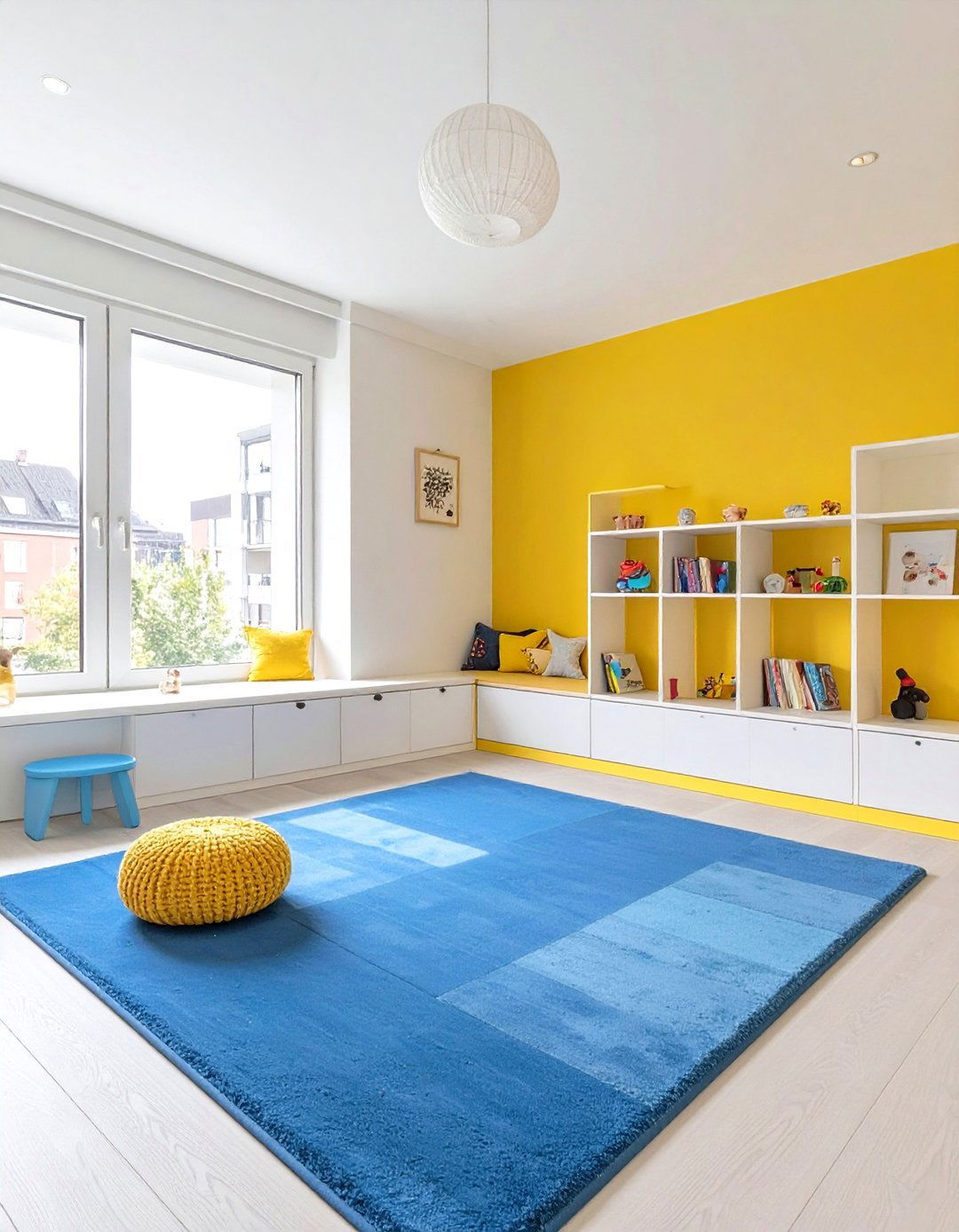 Color Block Minimalist Playroom - 30 minimalist home design ideas