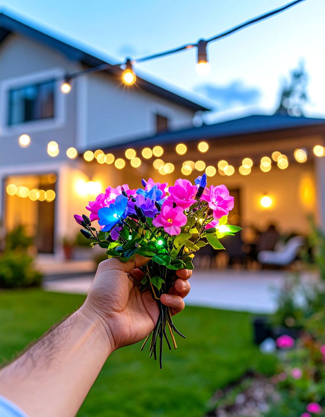 Color Changing Smart LED Lights - 30 patio lights ideas