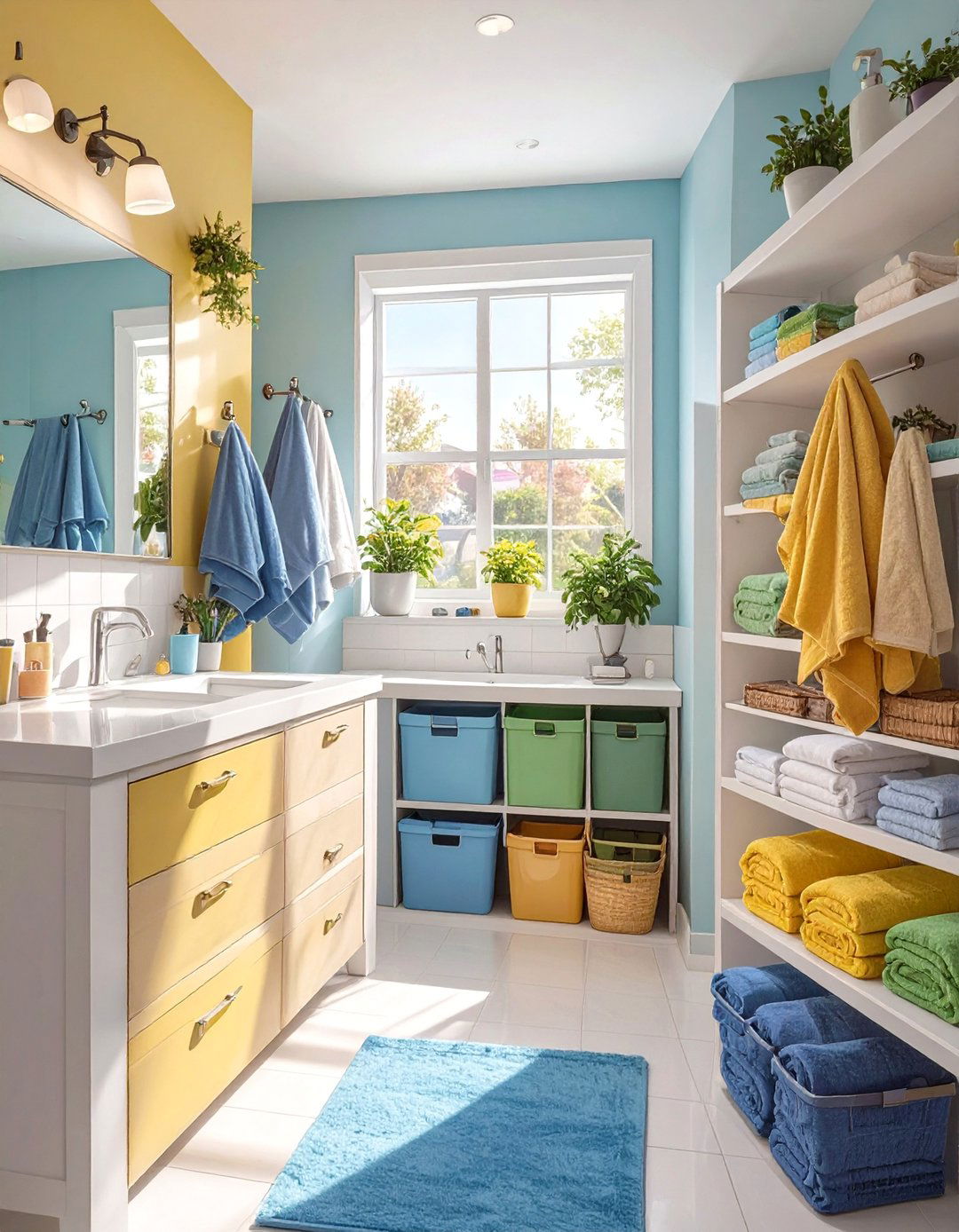 Color Coded Bathroom System - 30 bathroom organization ideas