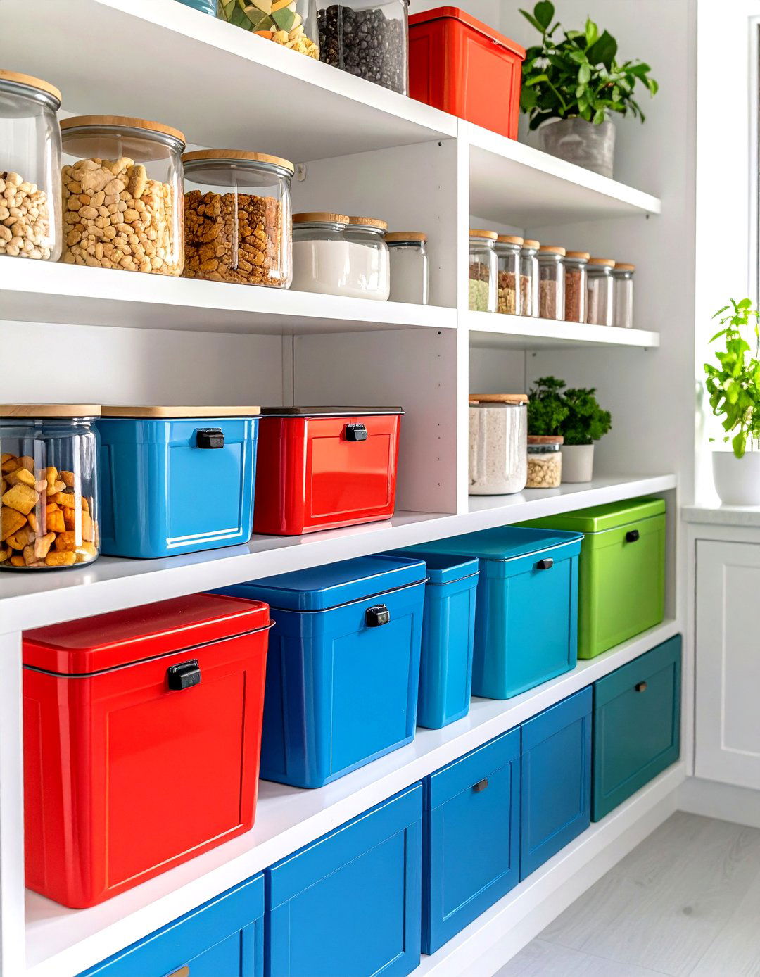 Color Coded Pantry Organization - 30 pantry organizer ideas