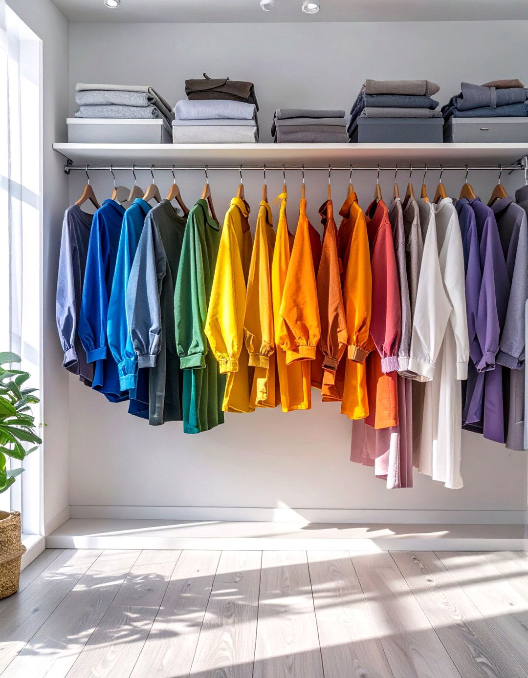 Color Coordinating Your Wardrobe - 30 walk in closet organization ideas