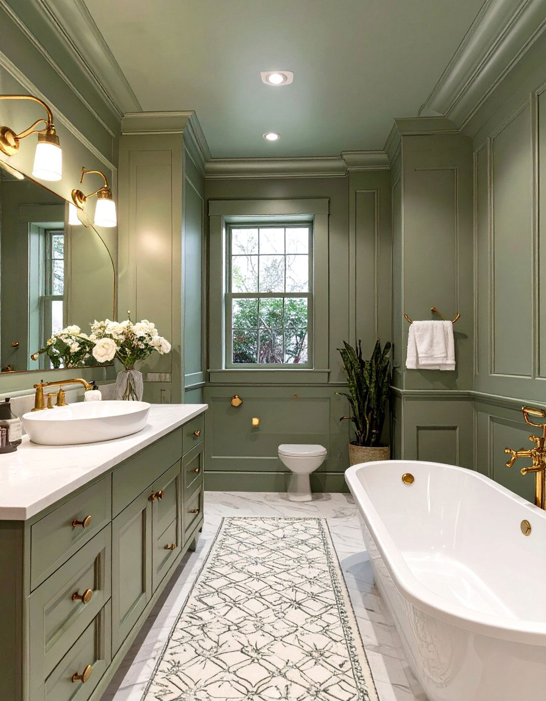 Color Drenching Bathroom - 30 bathroom remodel ideas 2023