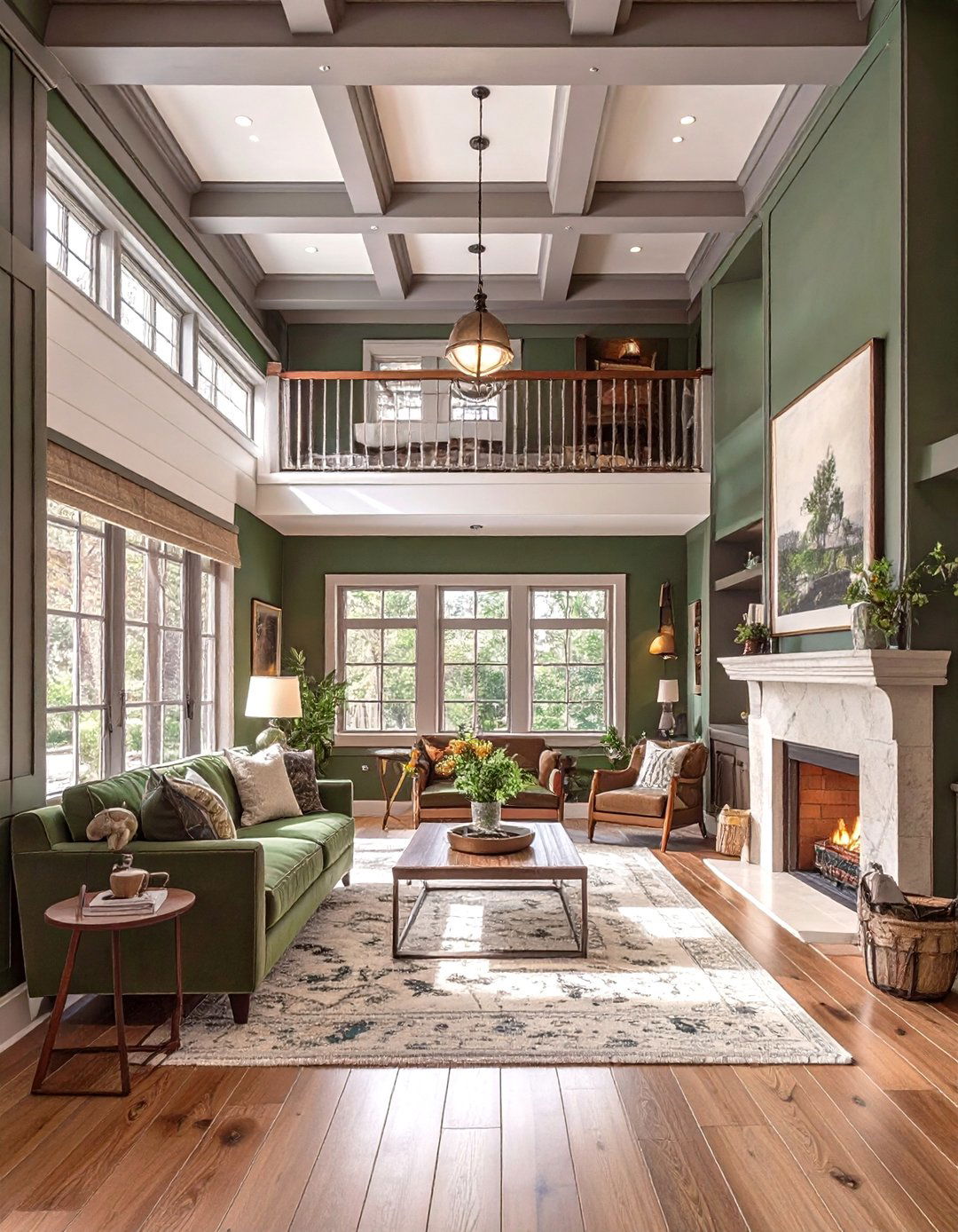 Color Drenching Modernism - 30 low basement ceiling ideas