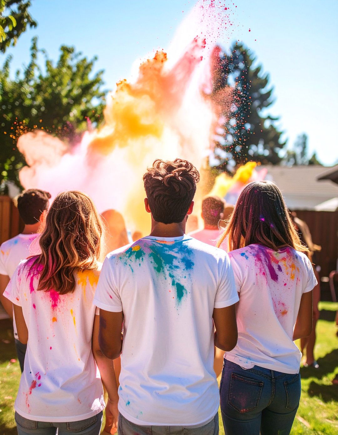 Color Powder Festival - 30 backyard sweet 16 party ideas at home