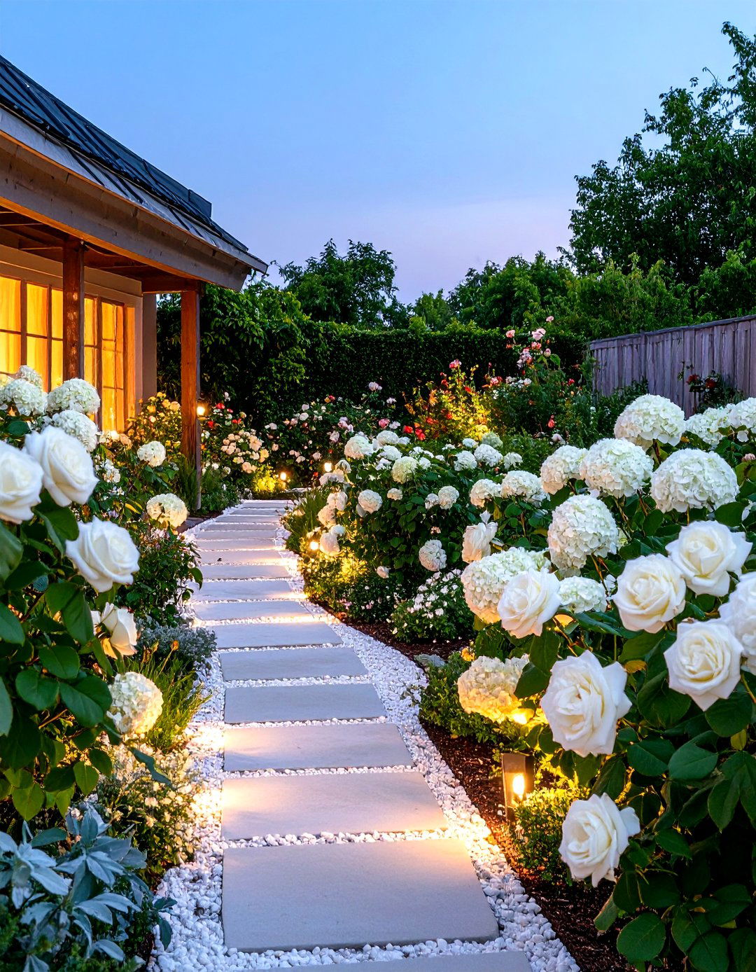 Color Themed Garden - 30 garden decoration ideas