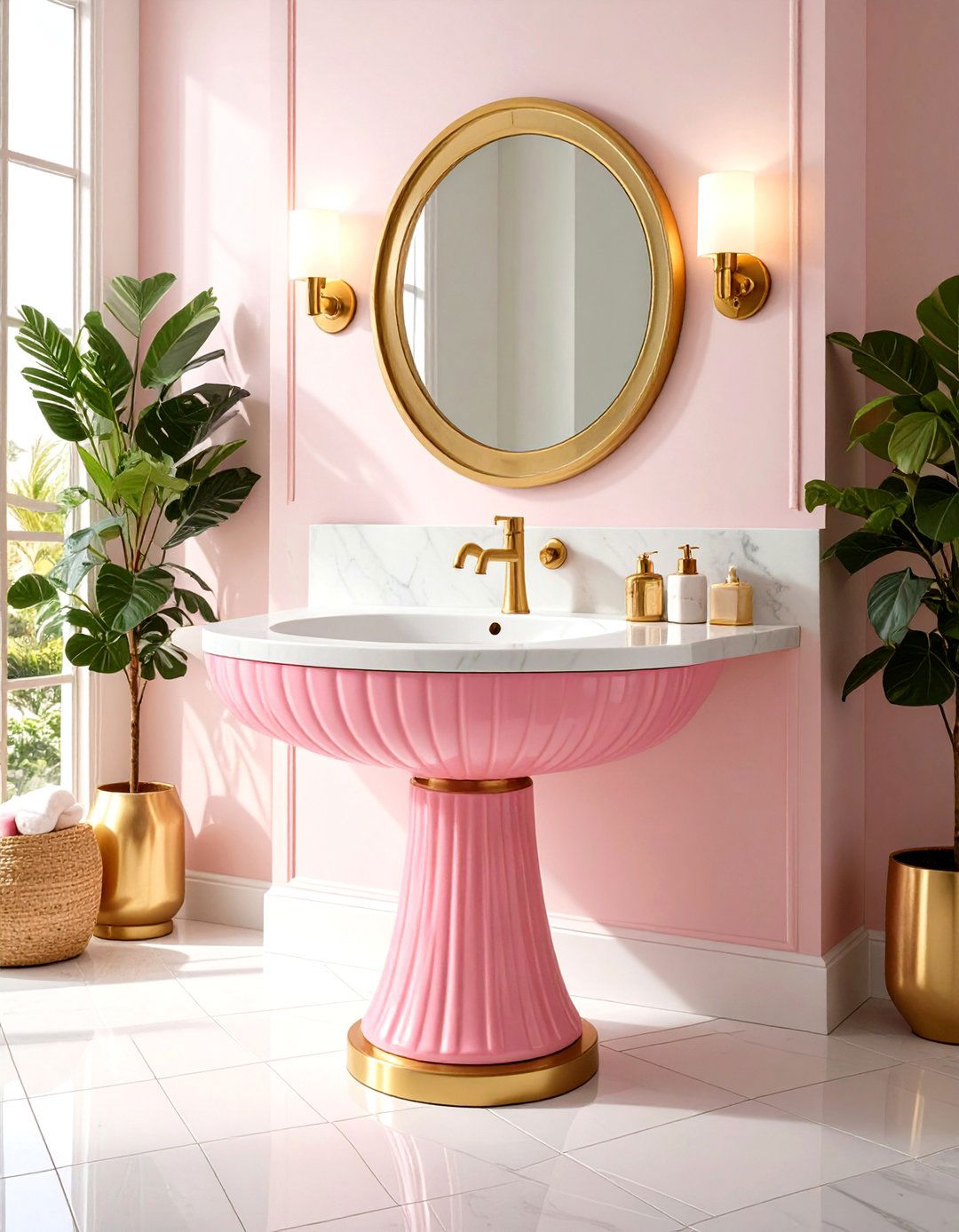 Colorful Bathroom Fixtures - 30 retro interior design ideas