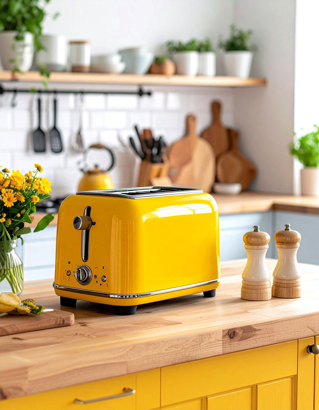 Colorful Eclectic Kitchen Counter - 30 kitchen counter decor ideas