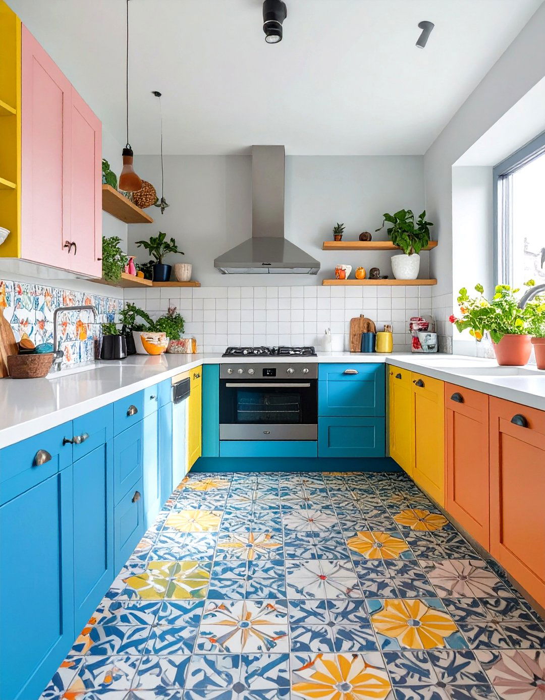 Colorful Eclectic Kitchen - 30 luxury modern kitchen designs