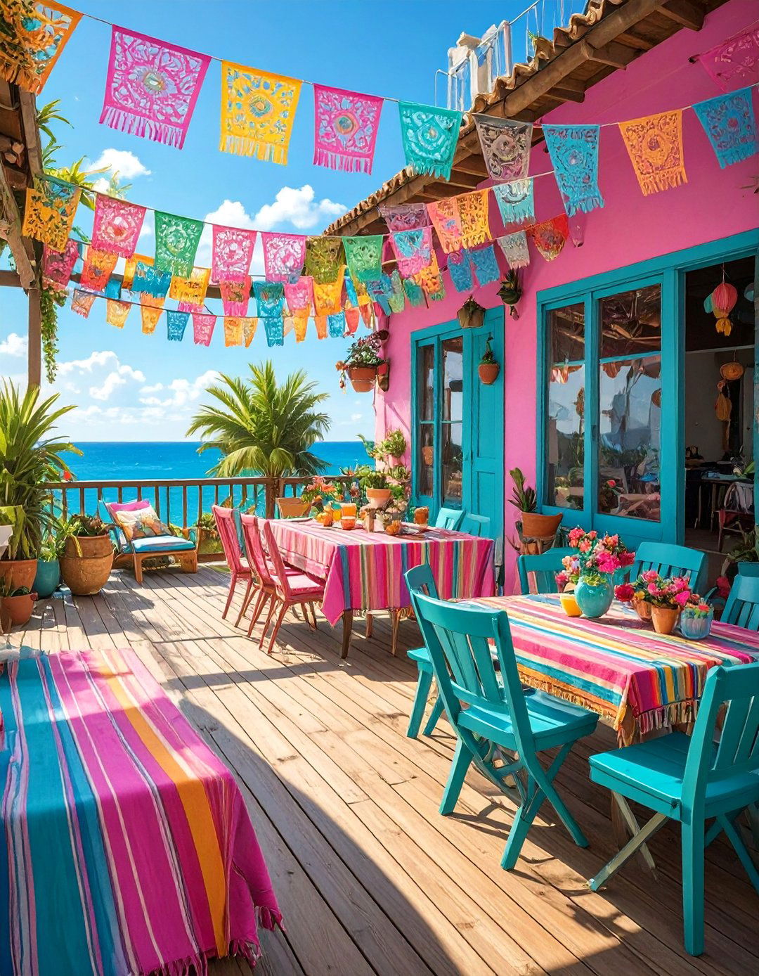 Colorful Fiesta Deck Furniture - 30 deck furniture ideas