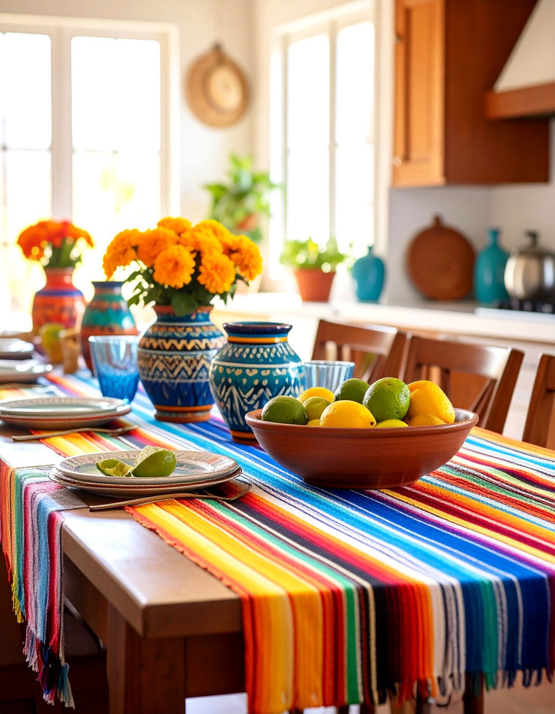 Colorful Fiesta Kitchen Table Theme - 30 kitchen table decor ideas