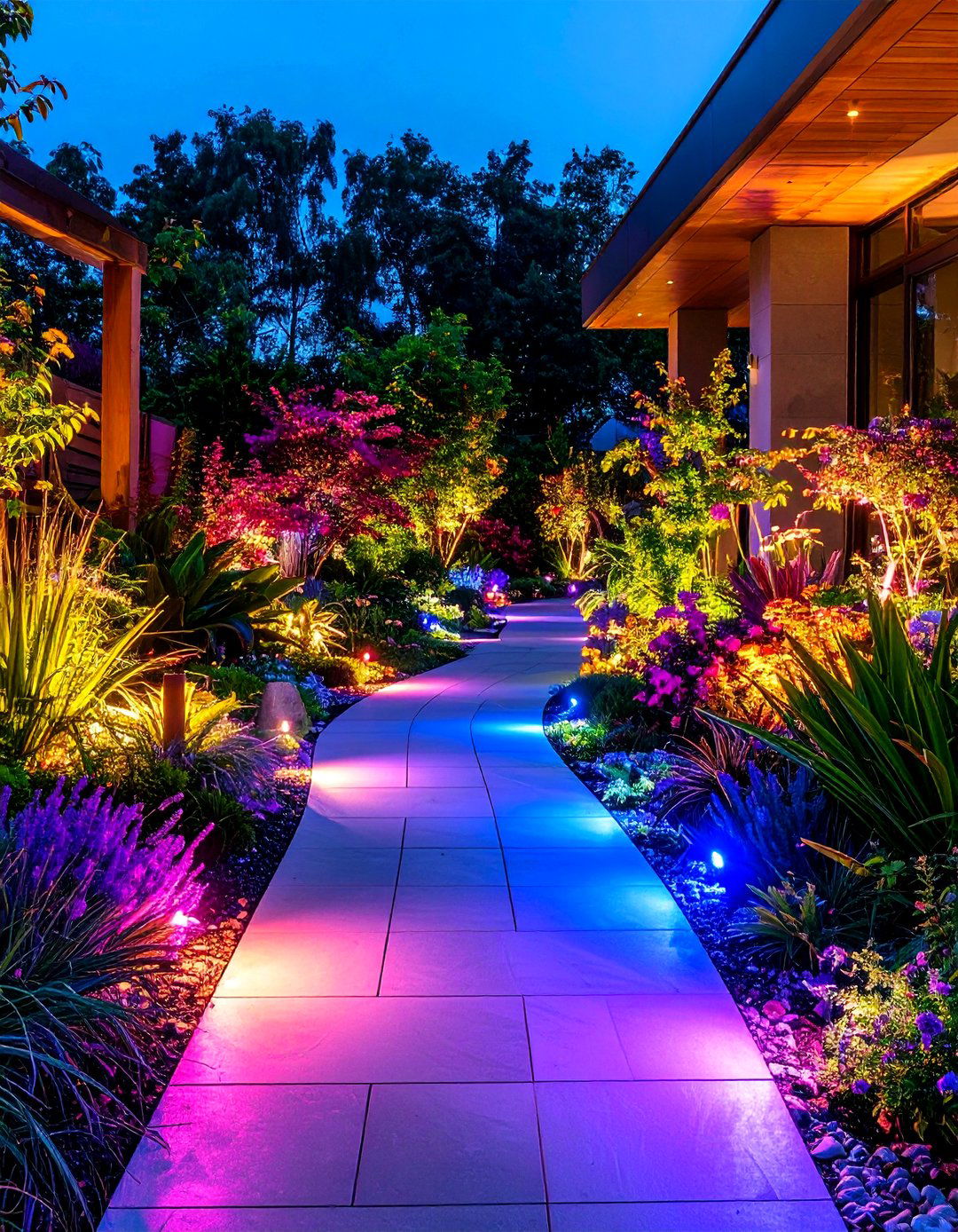 30 Modern Landscape Lighting Design Ideas for Nights - We Love Home Blog