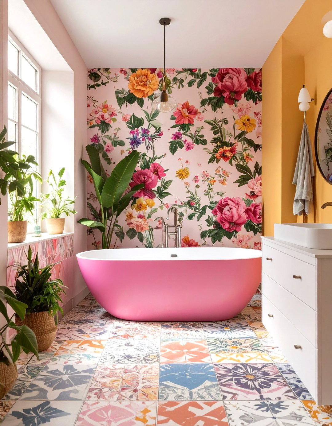 Colorful Maximalist Bathroom - 30 ideas for bathroom remodel