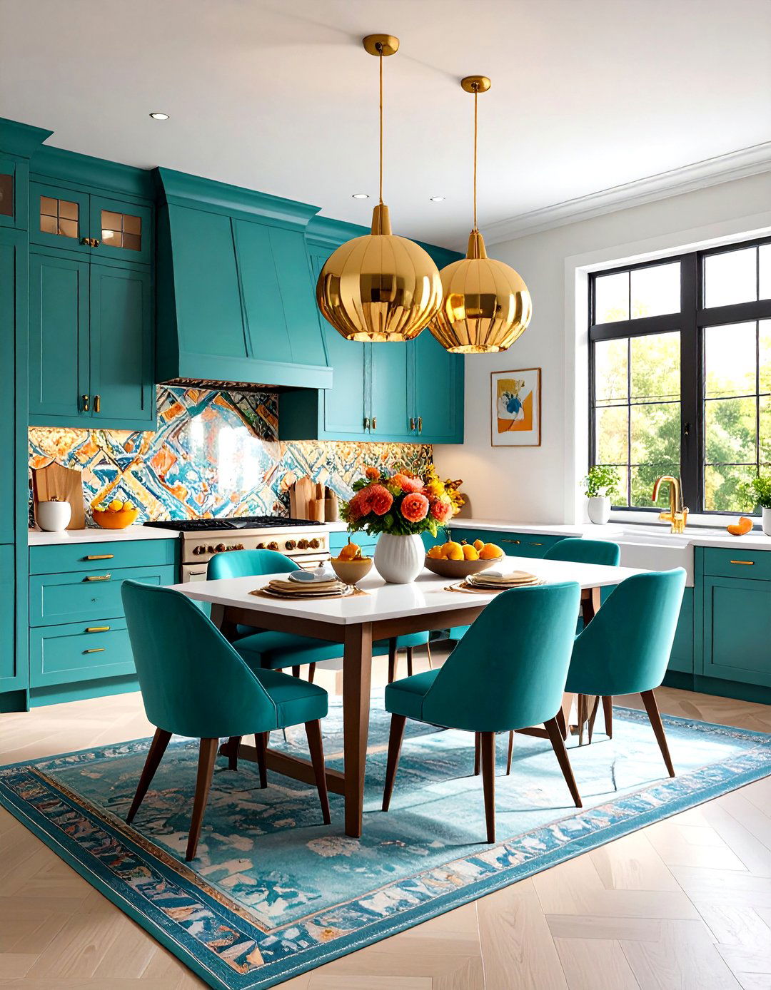 Colorful Maximalist Kitchen Dining Room - 30 kitchen dining room ideas