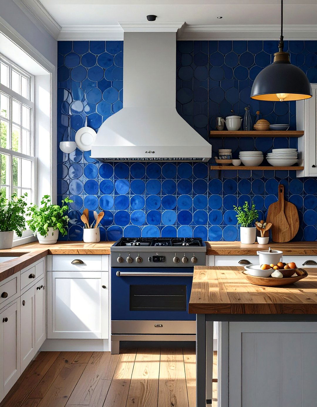 Colorful Penny Tile Kitchen Backsplash - 30 backsplash ideas for white kitchen
