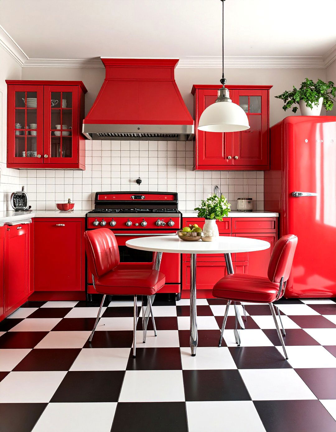 Colorful Retro Kitchen - 30 kitchen redo ideas