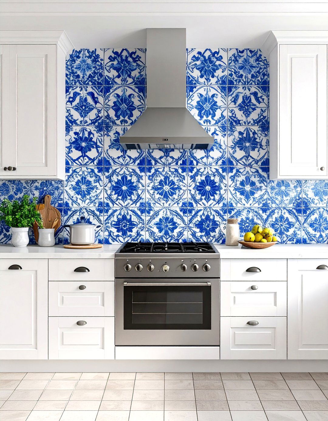 Colorful Tile Mural Kitchen Backsplash - 30 kitchen wall art ideas