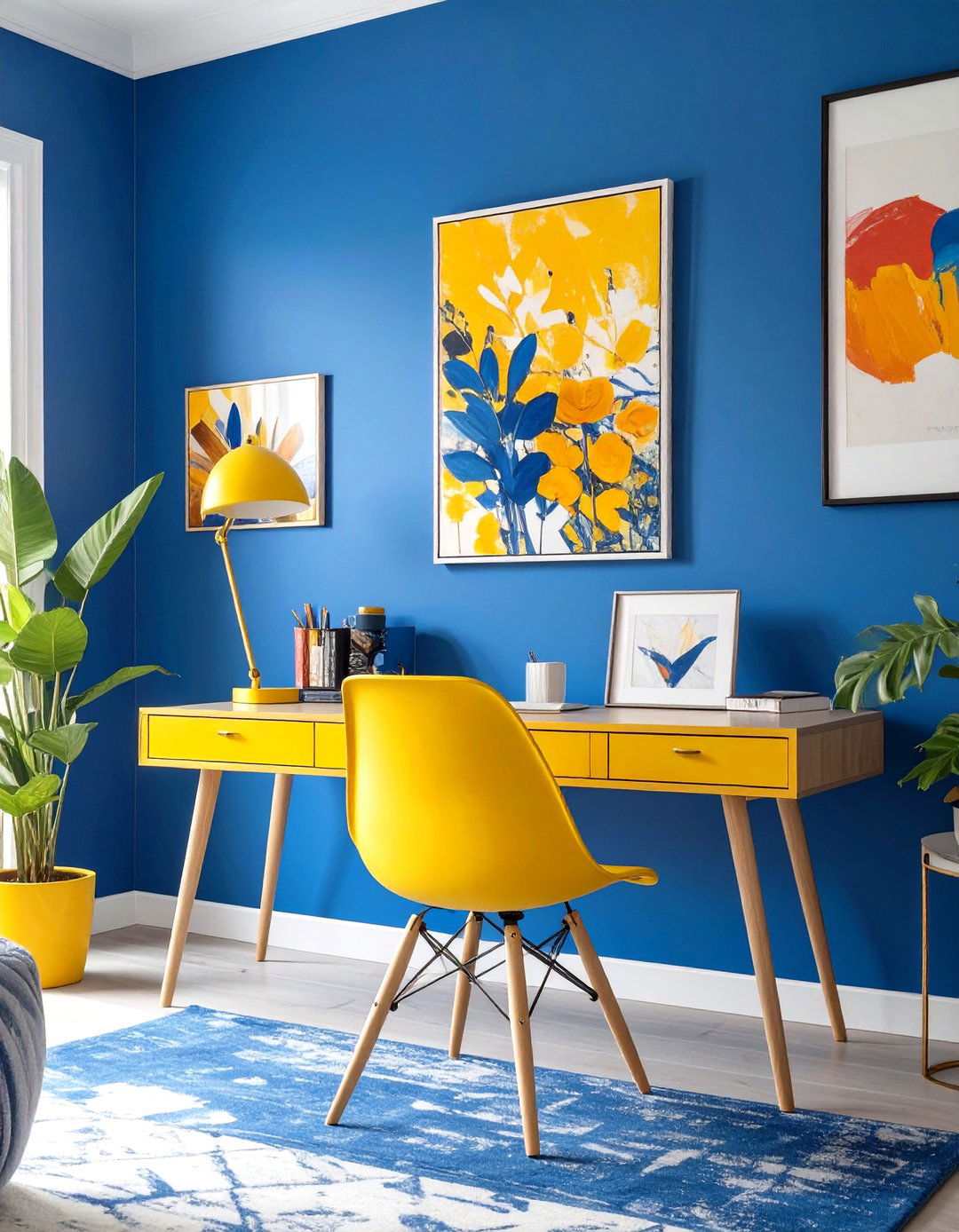 Colorful and Energetic Study Space - 30 study interior design ideas