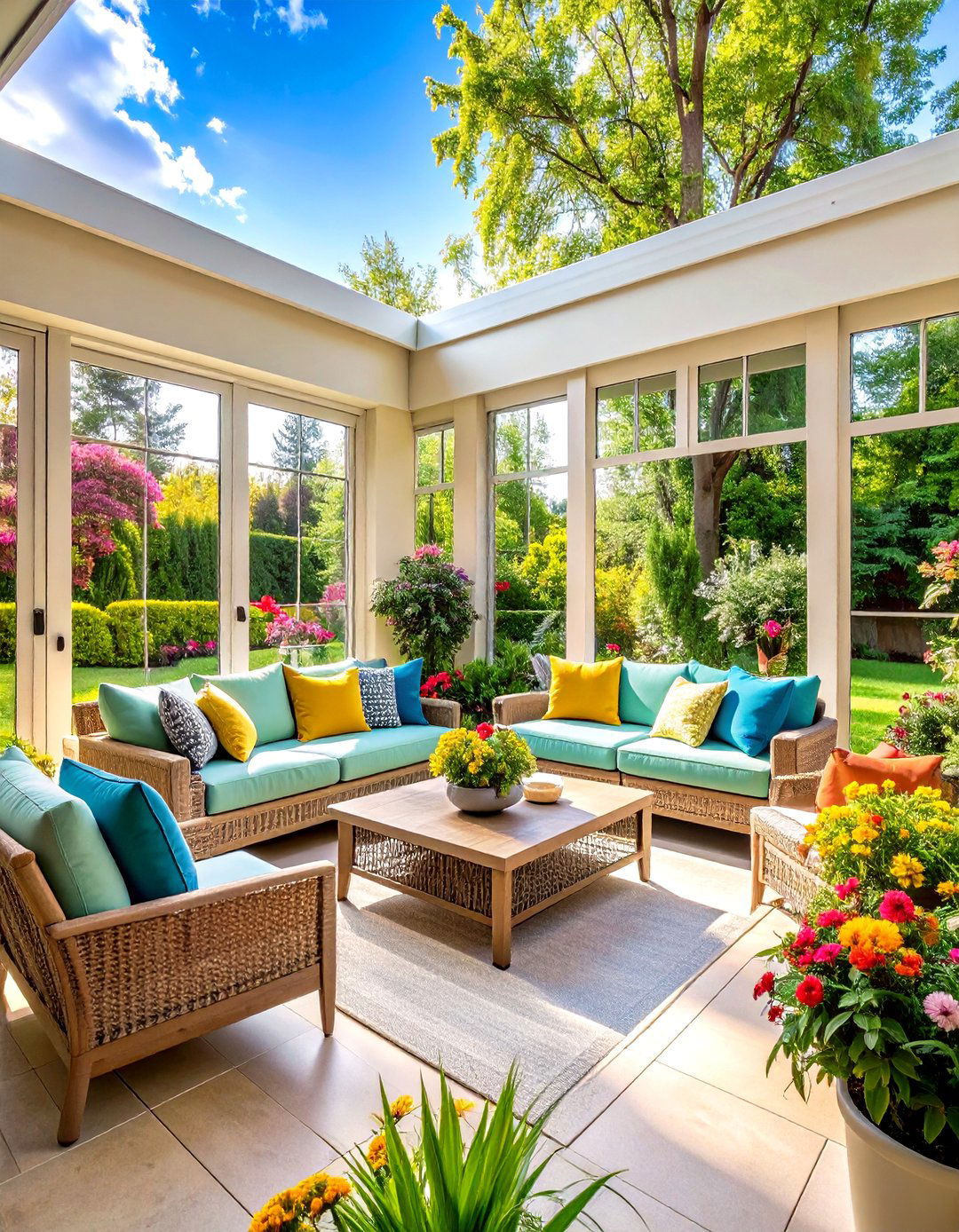 Combination Screen and Glass Patio Enclosure - 30 patio enclosures ideas