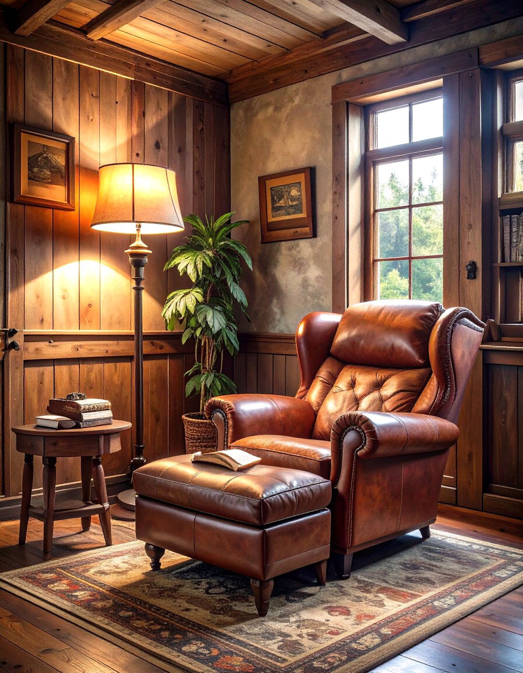 Comfortable Recliner and Reading Nook - 30 simple garage man cave ideas