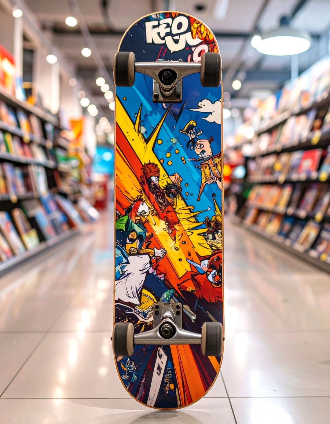 Comic Book Panel Skateboard Deck Design - 30 skateboard deck designs