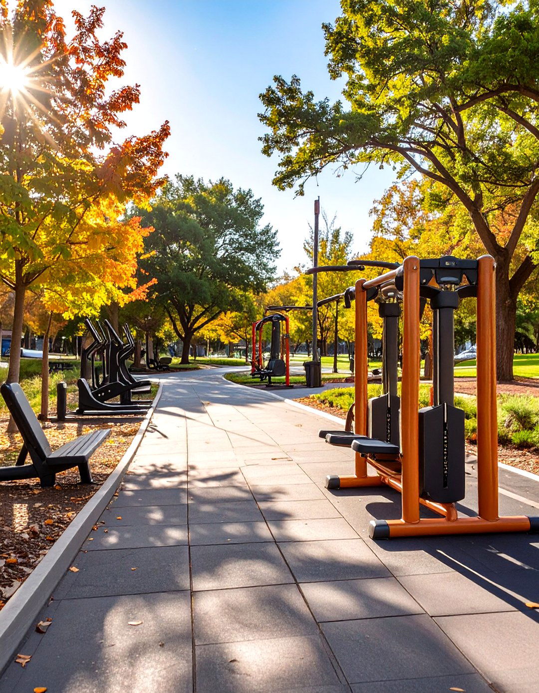Community Park Fitness Station - 30 outdoor gym ideas