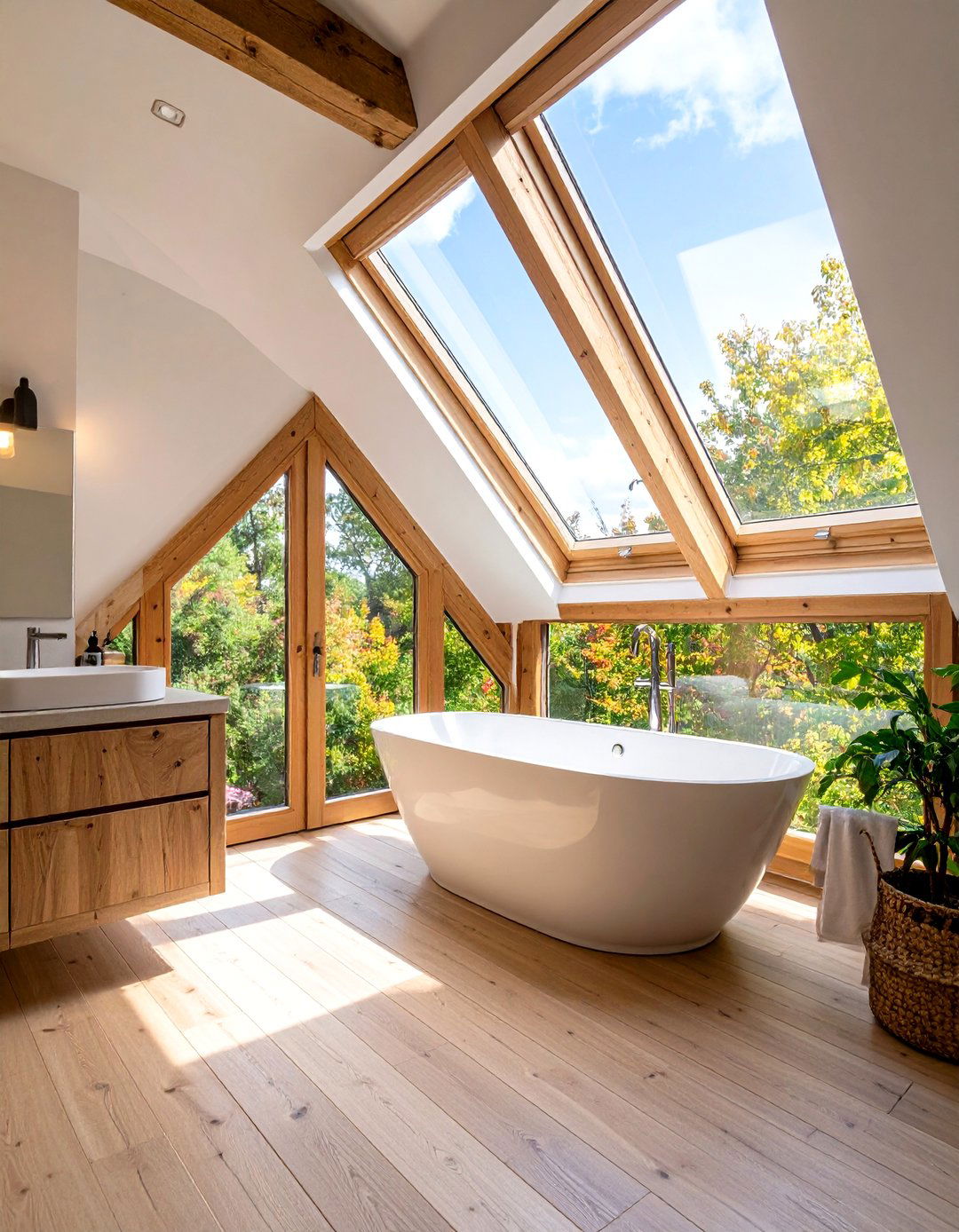 Compact Attic Bathroom Solution - 30 3d bathroom design ideas