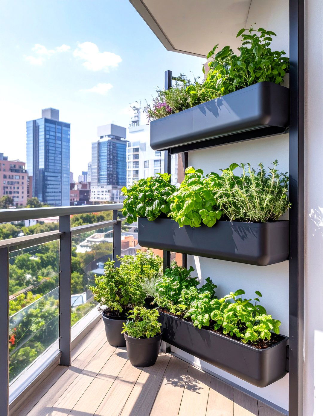 Compact Balcony Herb Garden - 30 sourcednextdoor interior design ideas