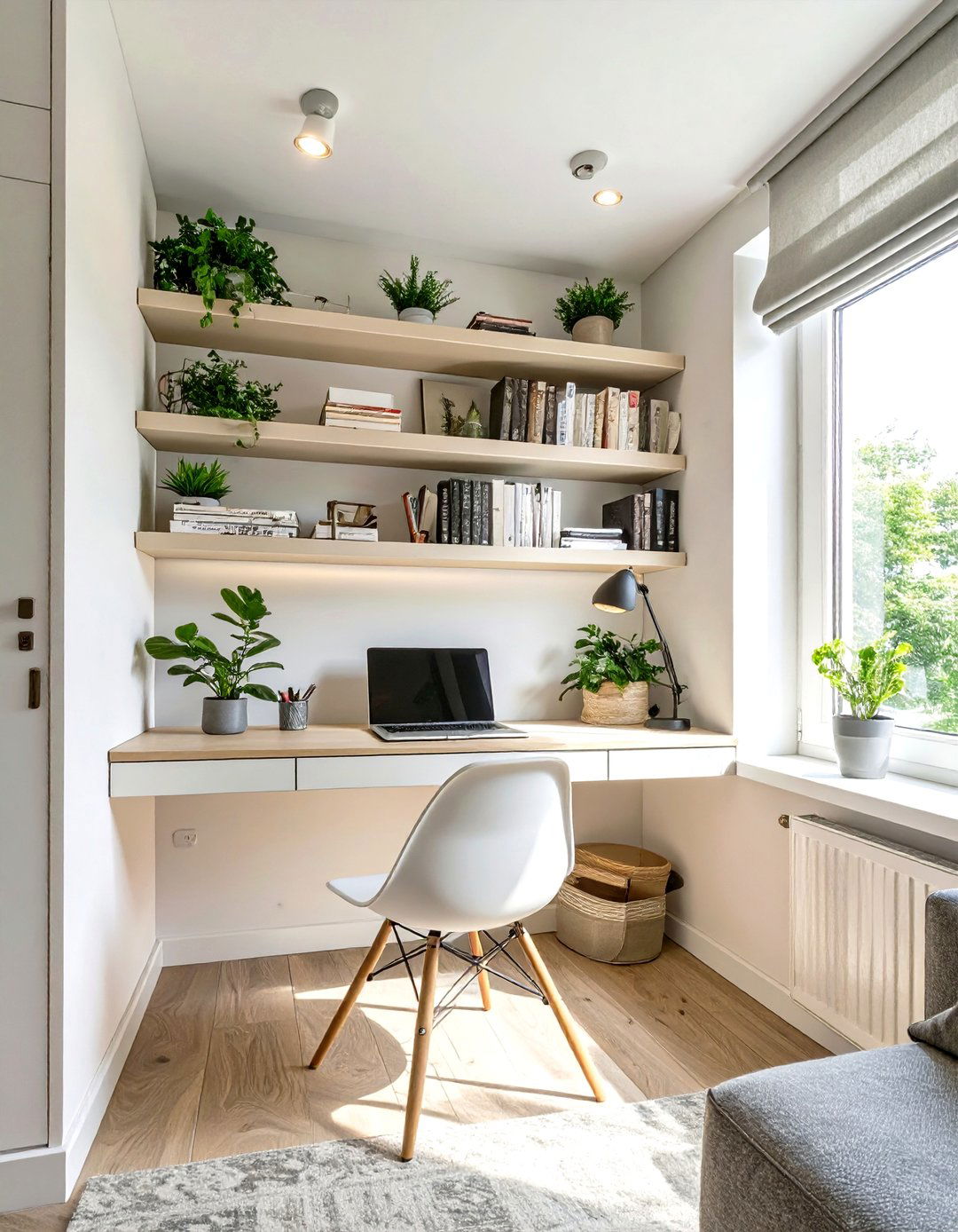 Compact Corner Nook Office Study - 30 office study room ideas
