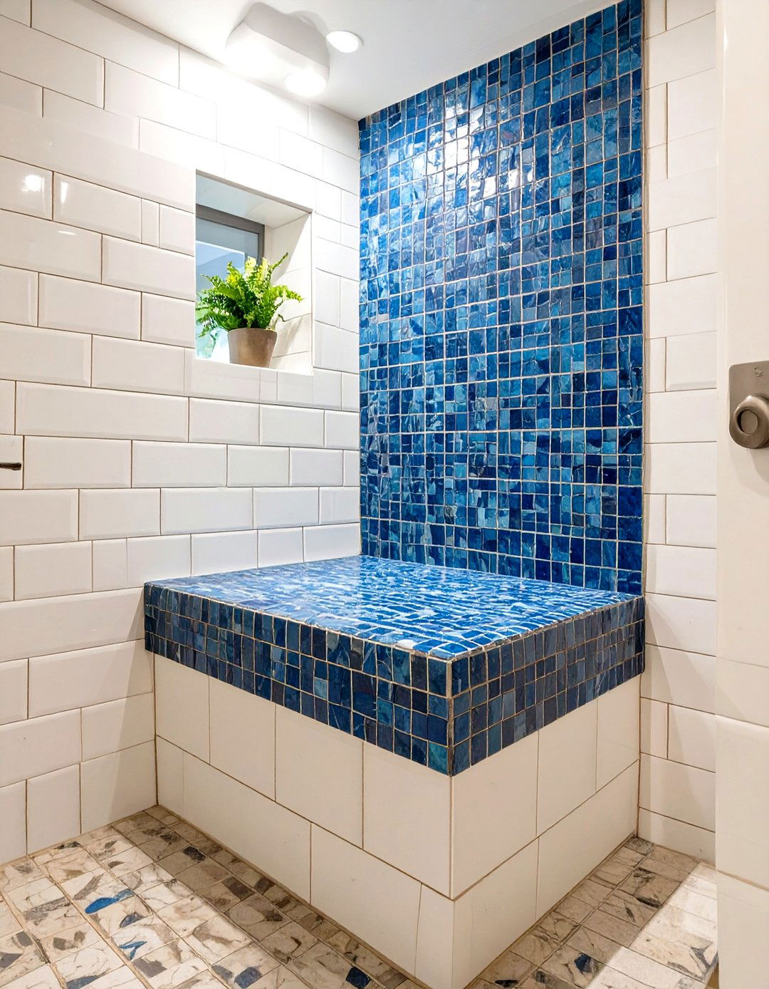 Compact Corner Shower Seat - 30 shower bench ideas