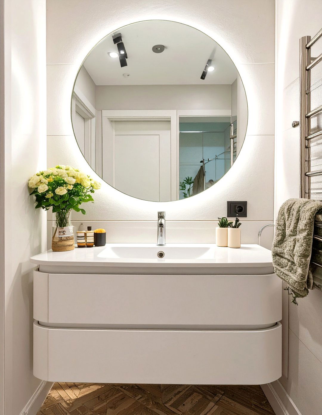Compact Corner Vanity Bathroom - 30 bathroom furniture ideas