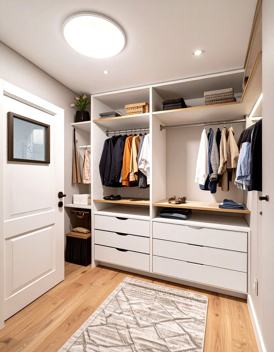 Compact Corner Walk In Closet - 30 broom walk in closet ideas