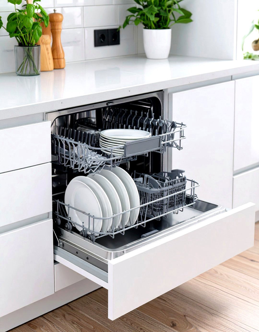 Compact Dishwasher Drawer Appliances - 30 small kitchen trends 2025