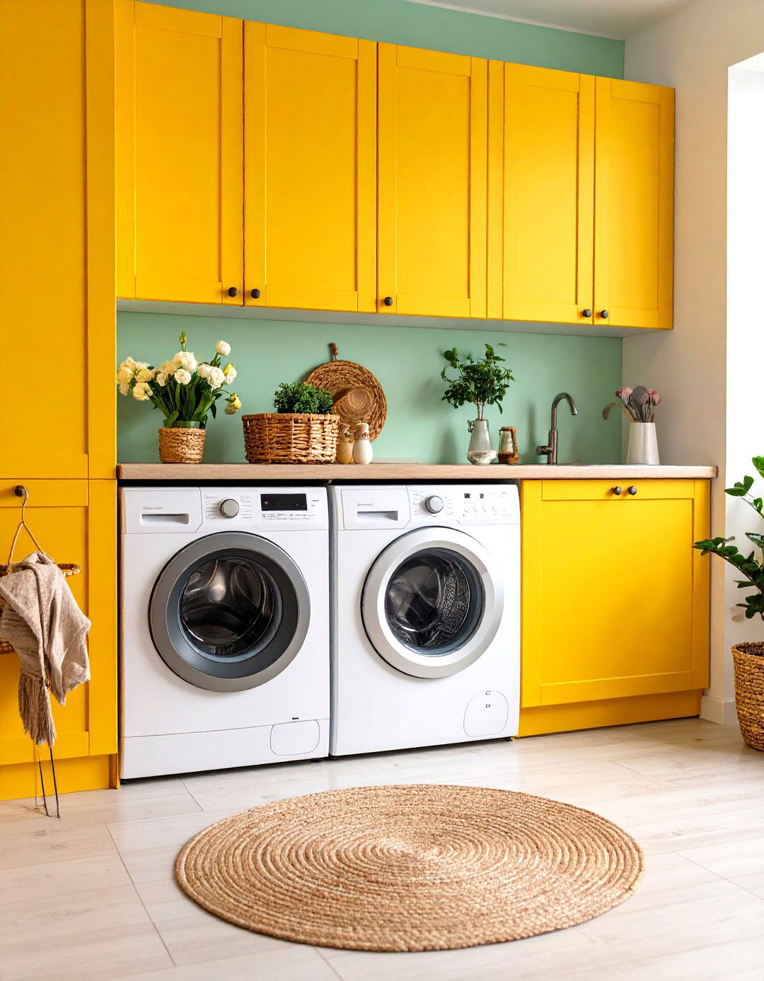 Compact European Style Laundry - 30 laundry decor ideas