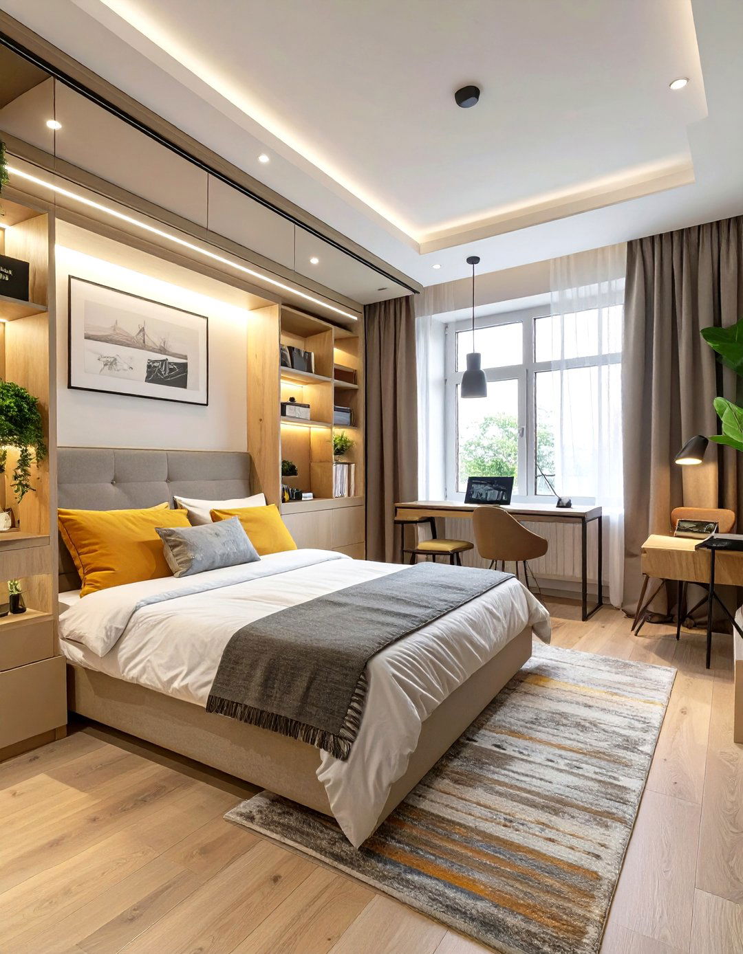 Compact Murphy Bed Studio - 30 guest room decor ideas