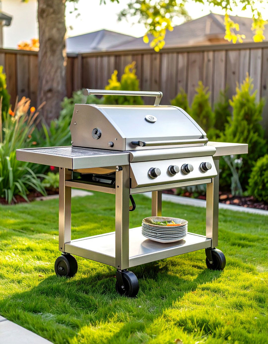 Compact Outdoor Kitchen Cart - 30 outdoor kitchens ideas
