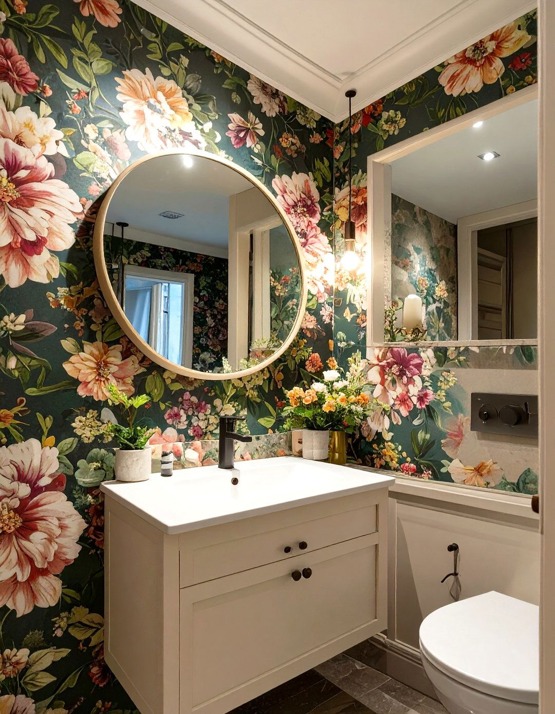 Compact Powder Room Perfection - 30 guest bathroom remodel ideas