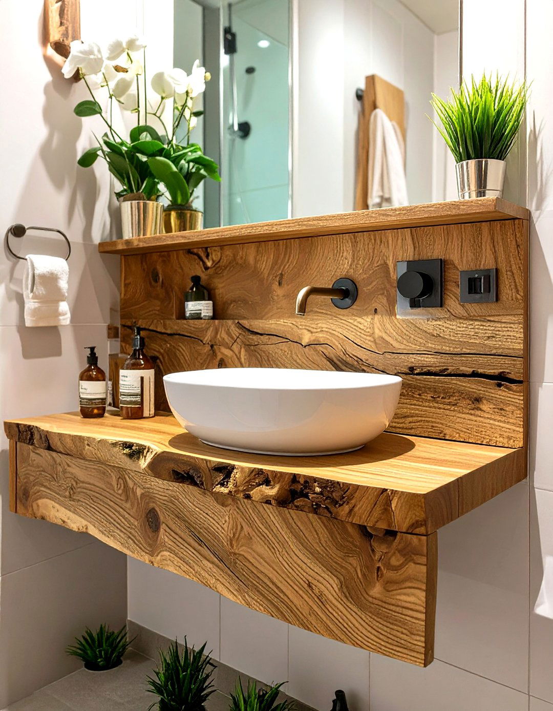 Compact Wall Mounted Vanity Shelf - 30 vanity inspo ideas
